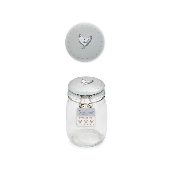 Sklenená dóza s kameninovými viečkom Cooksmart Farmers Kitchen, 1 l-image-1