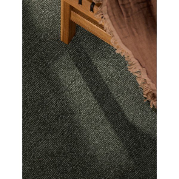 Tmavozelený ručne tkaný okrúhly koberec s prímesou vlny ø 160 cm Kari Organic – Villeroy&Boch-image-3