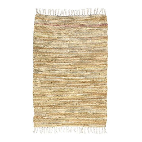 Béžový vzorovaný koberec A Simple Mess Mille, 90 × 60 cm