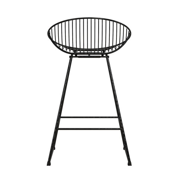 Čierna kovová barová stolička Ellis – CosmoLiving by Cosmopolitan-image-2