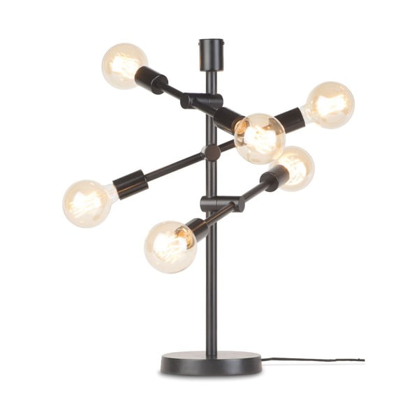 Čierna stolová lampa s kovovým tienidlom (výška 64 cm) Nashville – it&#39;s about RoMi