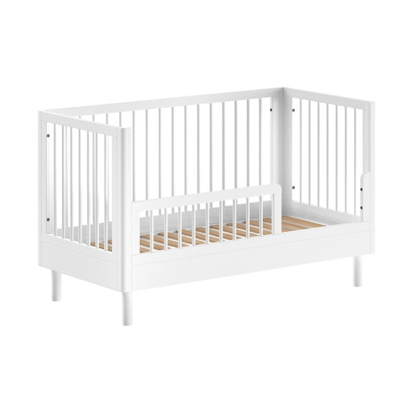 Biela postieľka z bukového dreva 70x140 cm Forrest – Vipack-image-2