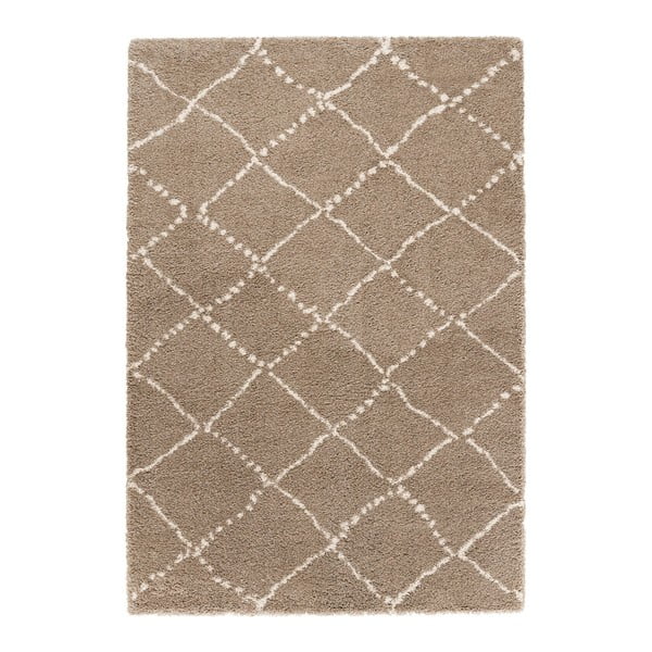 Hnedý koberec Mint Rugs Allure Ronno Brown Creme, 120 x 170 cm