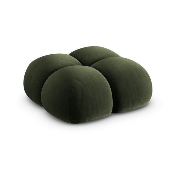 Zelená zamatová podnožka Loretto – Cosmopolitan Design-image-2