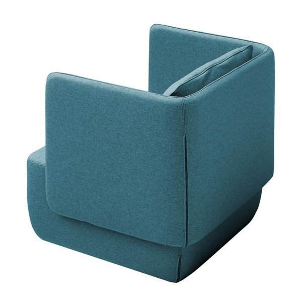 Tyrkysovomodré kreslo Softline Opera Low-image-3
