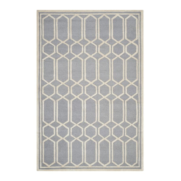 Sivý vlnený koberec Safavieh Olivia, 182 x 274 cm