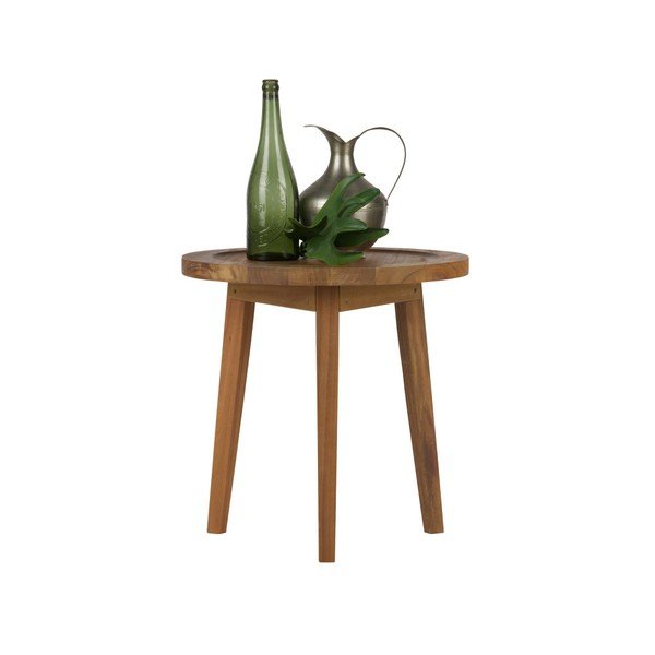 Prírodný odkladací stolík vtwonen Sprokkeltafel, ⌀ 45 cm-image-1