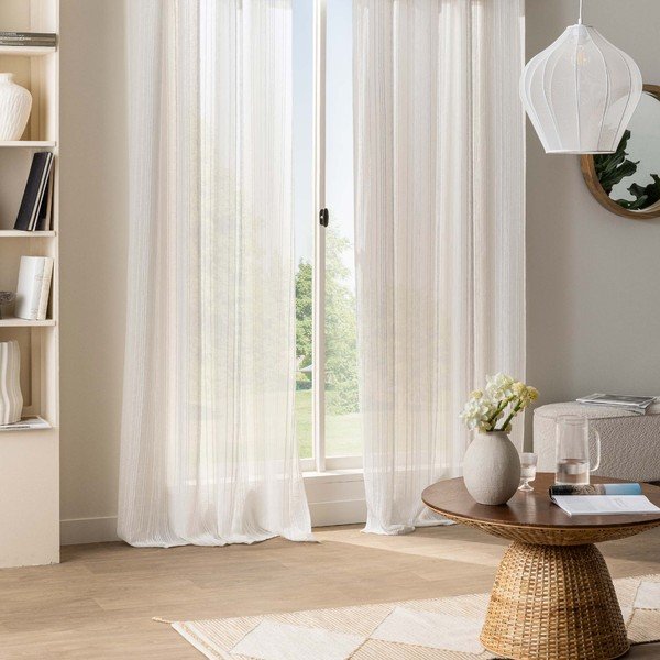 Biely záves 140x260 cm Zaho – douceur d'intérieur-image-2