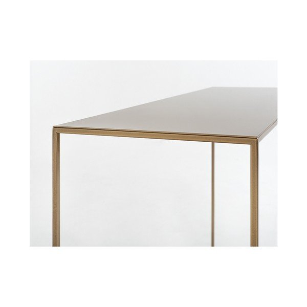 Konzolový kovový stôl v zlatej farbe CustomForm Tensio, 100 x 35 cm-image-3