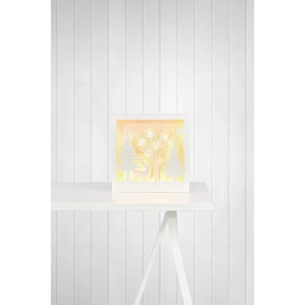 Biela vianočná svetelná dekorácia Folkabo – Markslöjd-image-1