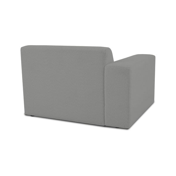 Sivý modul pohovky z textílie buklé (ľavý roh) Roxy – Scandic-image-2