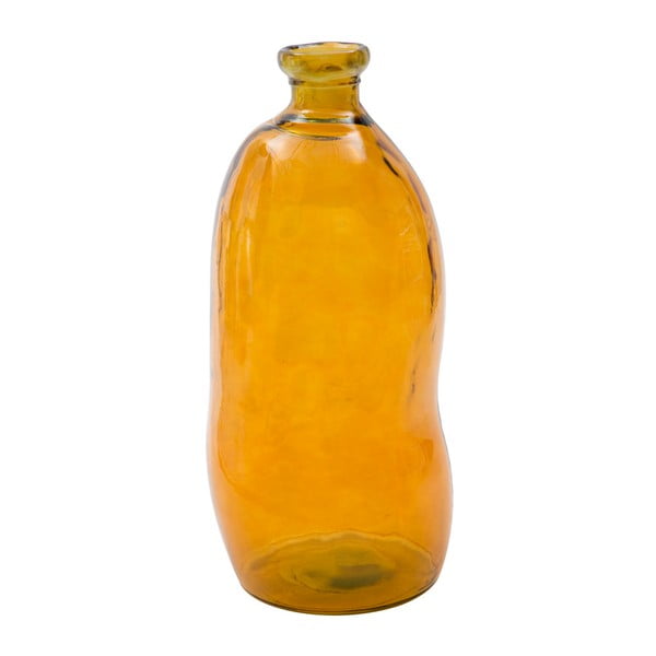 Oranžová váza z recyklovaného skla Mauro Ferretti Bot, výška 73 cm
