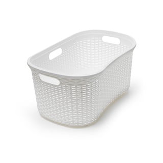 Krémovobiely kôš na bielizeň Addis Rattan Laundry Basket Calico