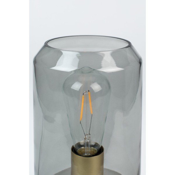 Sivá stolová lampa White Label Kato-image-2
