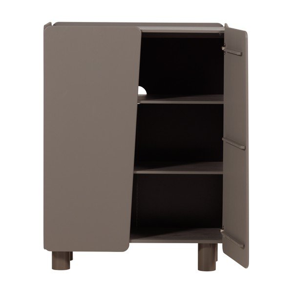 Hnedá skrinka z borovicového dreva 100x135x45 cm Root – WOOOD-image-3