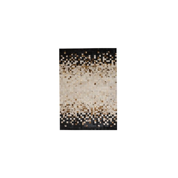 Kožený koberec Rain Brown, 170x240 cm