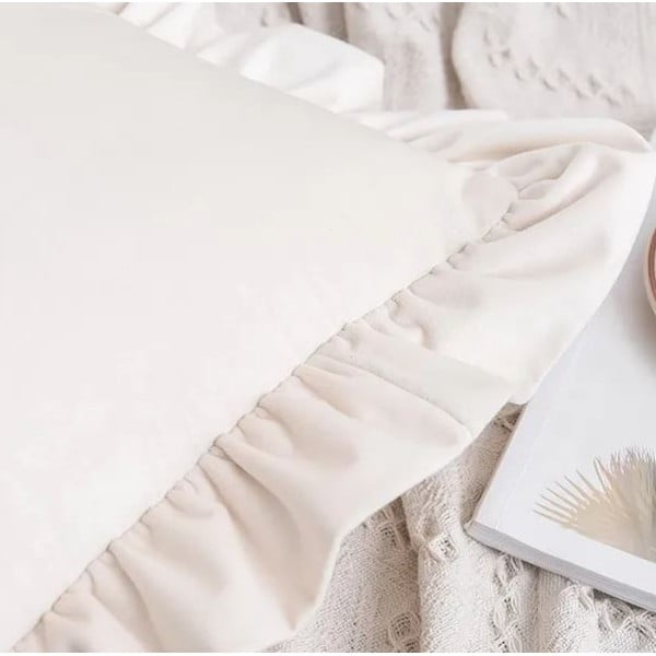 Obliečka na vankúš s prímesou bavlny 40x40 cm Ruffled – Mila Home-image-2