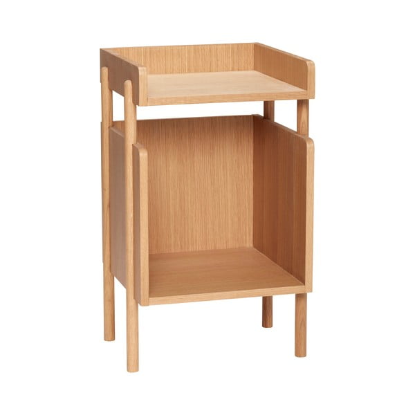 Nočný stolík v dekore duba v prírodnej farbe Archive – Hübsch