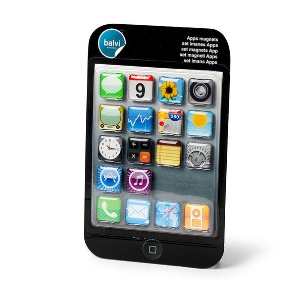 Sada 18 ks magnetiek Balvi Apps