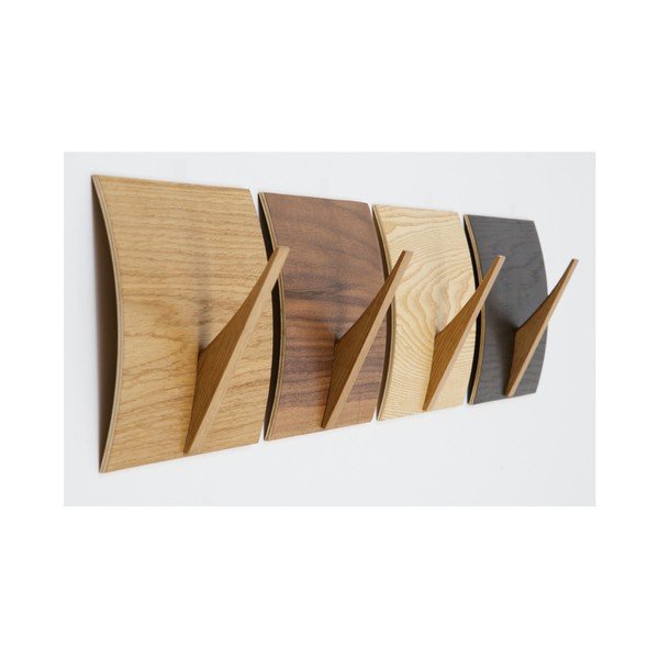 Nástenný vešiak z masívneho dreva Woodman Rack Naki Walnut-image-2