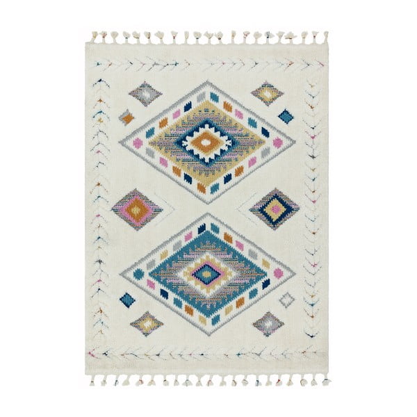 Béžový koberec Asiatic Carpets Rhombus, 80 x 150 cm