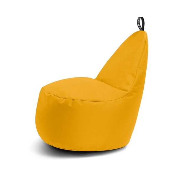 Žltý detský sedací vak Lull M – So Soft?