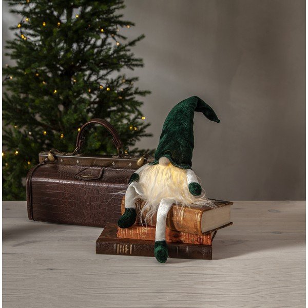 Bielo-zelená svetelná dekorácia s vianočným motívom Joylight – Star Trading-image-3