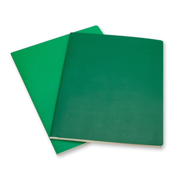 Sada 2 notesov Moleskine Emerald, linkované 25x19 cm