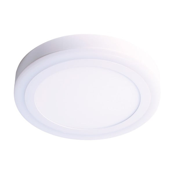 Biele kruhové stropné svietidlo SULION Twis, ø 22 cm