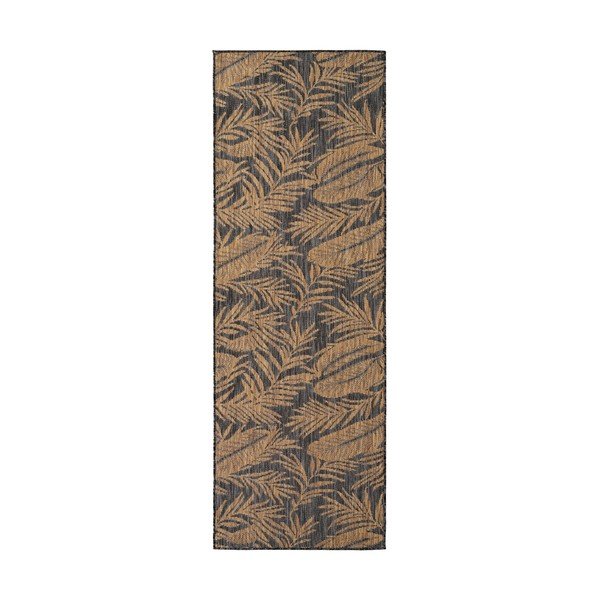 Čierny/hnedý vnútorný a vonkajší behúň 80x250 cm Mira 1451 – Ayyildiz Carpets