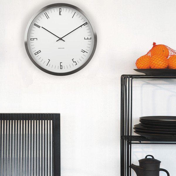 Biele hodiny Present Time Cased Index-image-1