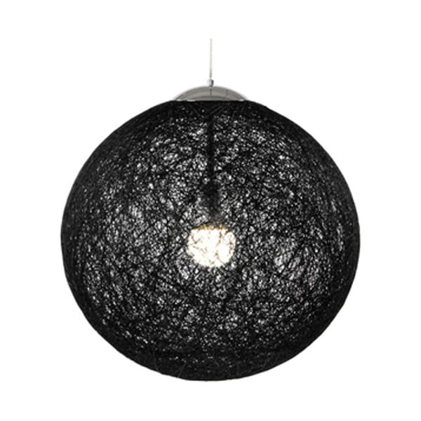 Čierne stropné svietidlo PLM Barcelona Loom, 40 cm