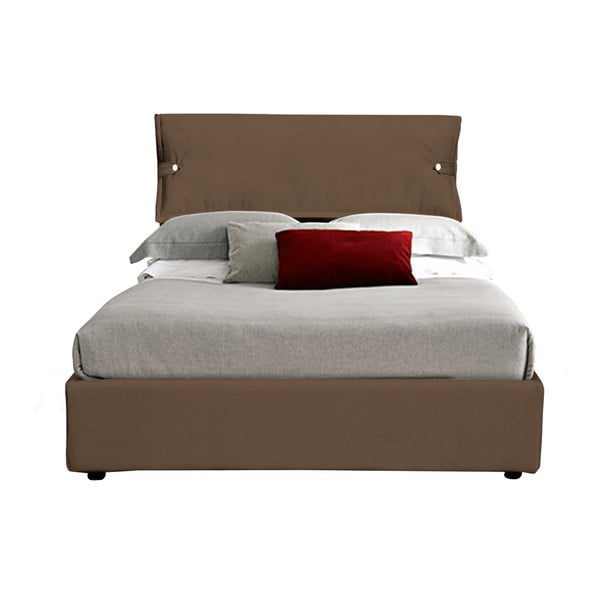 Hnedá jednolôžková posteľ s úložným priestorom 13Casa Feeling, 120 x 190 cm