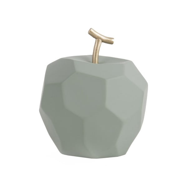 Matne mätovozelená betónová soška PT LIVING Origami Apple
