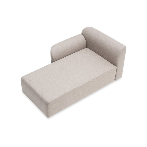 Svetlosivý modul pohovky (pravý roh) zo zmesi vlny a ľanu Hugg - Gazzda-image-2