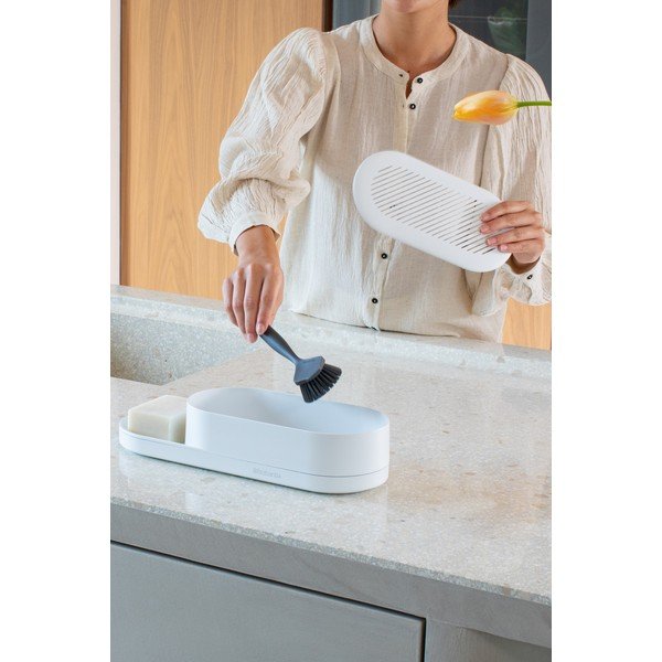 Biely plastový stojan na umývacie prostriedky SinkStyle – Brabantia-image-1