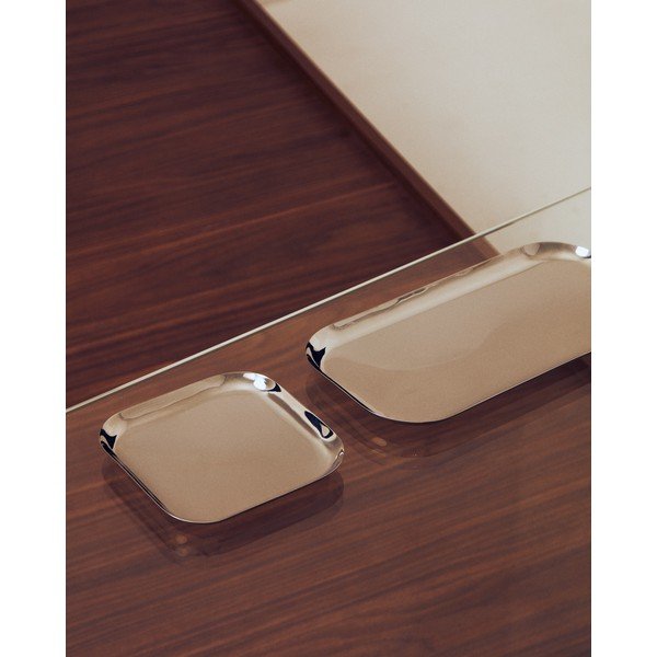 Servírovacie tácky v súprave 2 ks z nehrdzavejúcej ocele 15x29 cm Nirela – Kave Home-image-1