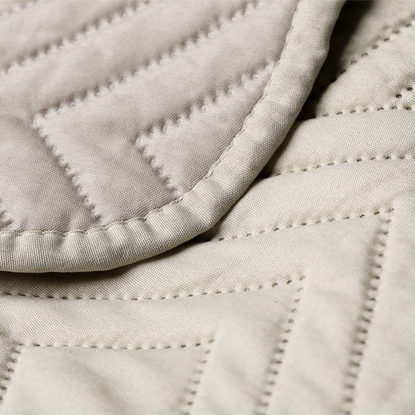 Krémový prešívaný pléd z mikrovlákna 220x240 cm Softa – Restilo-image-4