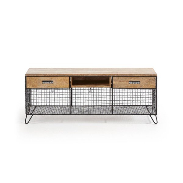 Televízny stolík z mangového dreva Kave Home Interni, 120,5 × 46 cm-image-2