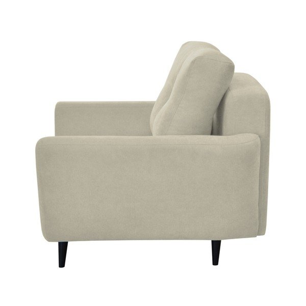 Krémové kreslo Mazzini Sofas Cedar, tmavé nohy-image-2