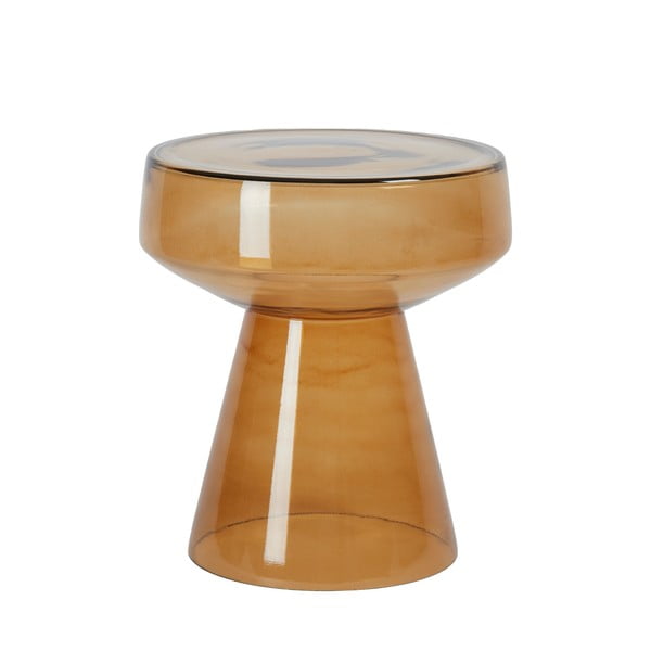 Sklenený okrúhly odkladací stolík ø 37 cm Dakwa – Light & Living