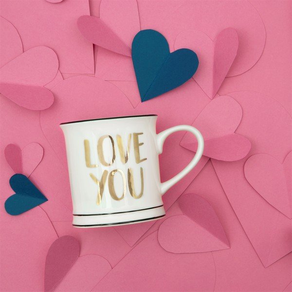 Biely porcelánový hrnček Sass & Belle Love You, 400 ml-image-3