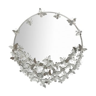 Nástenné zrkadlo v striebornej farbe Mauro Ferretti Round Silver, ø 91 cm