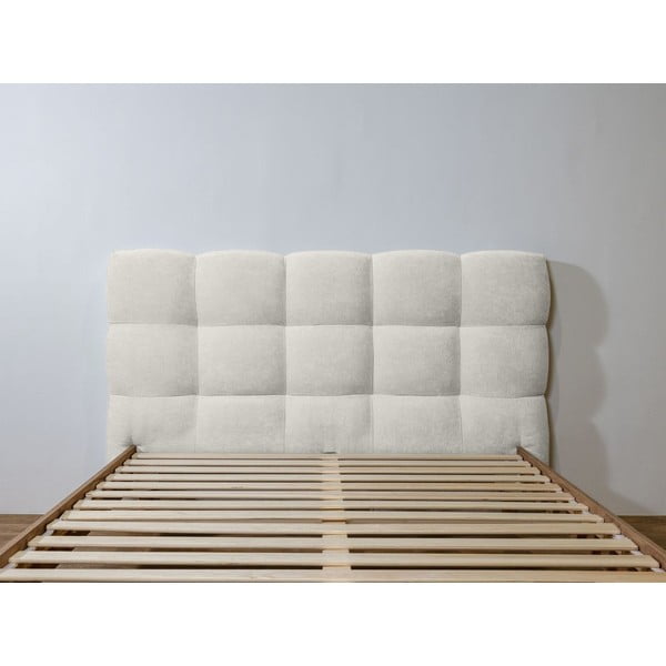 Svetlosivá čalúnená dvojlôžková posteľ s roštom 160x200 cm Kumo – Bobochic Paris-image-3