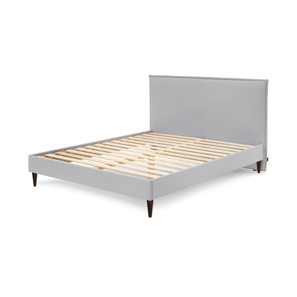 Sivá dvojlôžková posteľ Bobochic Paris Sary Dark, 180 x 200 cm