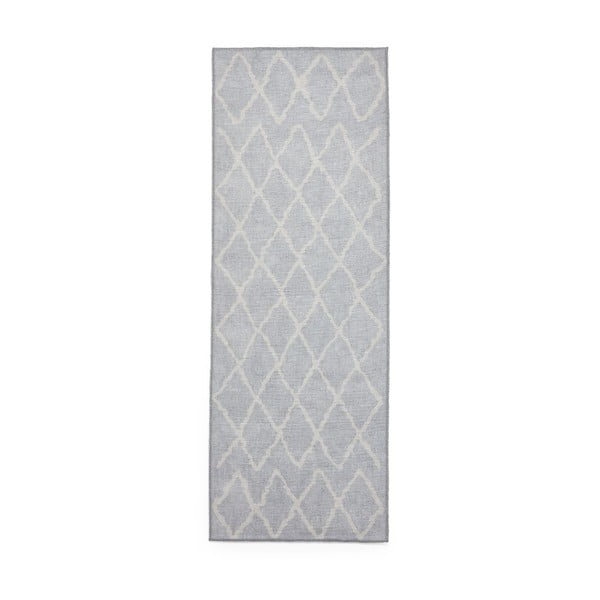 Svetlosivý prateľný behúň 76x230 cm Coral Light Grey – Think Rugs