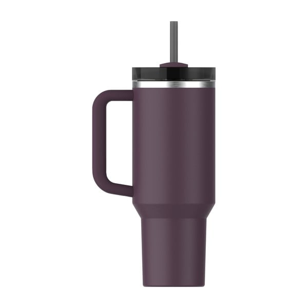 Tmavofialová termoska so slamkou z nehrdzavejúcej ocele 1,18 l Quencher H2.0 FlowState Tumbler Plum – Stanley-image-3