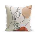 Obliečka na vankúš Minimalist Cushion Covers Pastel Drawing Face, 45 x 45 cm