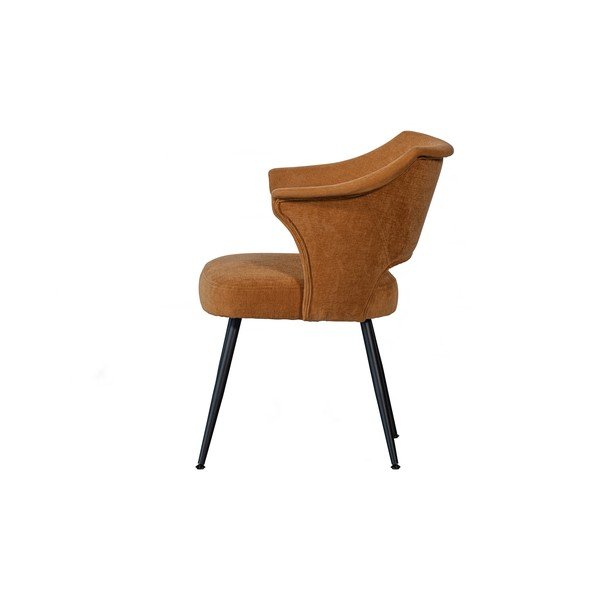 Okrovožlté zamatové jedálenské stoličky v súprave 2 ks Sits – Basiclabel-image-4