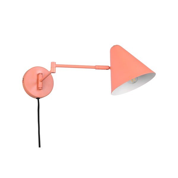 Oranžové nástenné svietidlo s ohýbateľnou konštrukciou do zásuvky ø 15 cm Cosima – Trio